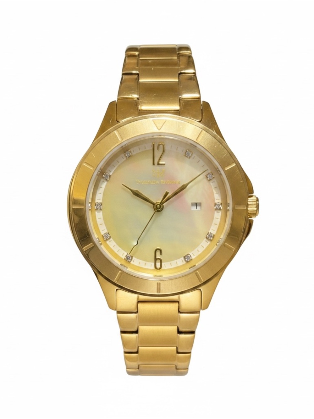 Technomarine Gold-tone Bracelet Watch with Mother-of-Pearl Dial NWT